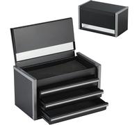 Caisse à outils - Boîte à outils avec 3 tiroirs - Boîte à outils 218,4x118x120mm - Rangement pour outils