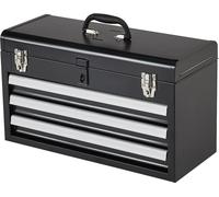 Caisse à outils de haute qualité - Caisse à outils avec 3 tiroirs - Mallette à outils 520x218x304mm - Idéal pour les artisans professionnels et les bricoleurs