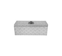 MonsterShop Coffre à outils aluminium 35 L - tôle striée - verrouillable 2 clés - 660×230×230 mm