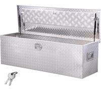Caisse à outils en aluminium 1244,6x381x381mm - Boîte de stockage pour remorque Plateforme de chargement