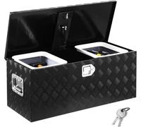 Caisse à outils en aluminium pour pick-up - dimensions 899x370x370mm - solution de rangement pour camion