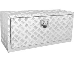 Caisse à outils en aluminium sous le plancher pour poids lourds, 91,4 x 35,6 x 40,6 cm, rangement d'outils pour remorques et camping-cars