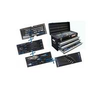 Caisse à outils métallique - BGS TECHNIC - 3318 - 143 outils - 3 tiroirs verrouillables - Acier chrome-vanadium