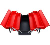 Caisse à Outils Métallique Vide - 28,7 x 6,4 x 36,7 cm - Robuste et Pratique - Pro - D-Work