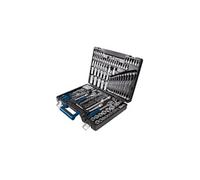 Scheppach TB217 Coffret à outils | Set d'outils 217 pces | Caisse à outils | Douilles, embouts, cliquets, clés à fourche et courantes, jeu de douilles