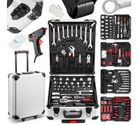 Caisse à outils - TEENO - 1000 pièces - Valise aluminium - Poignée télescopique - Ensemble multifonction