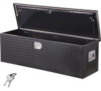 Caisse à outils VEVOR en aluminium pour le plateau de chargement avec poignée latérale et clés de verrouillage, caisse à outils de rangement pour remorque pick-up camping-car (762 x 330,2 x 243,84 mm)