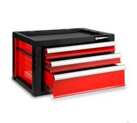 EBERTH Caisse à outils vide, armoire à outils métallique avec 3 tiroirs, glissières télescopiques sur roulements à billes, extension totale, caisse à outils verrouillable