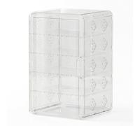 Caisse à pain transparente empilable 5 couches avec porte magnétique | 5 couches détachable, porte magnétique étendue, conteneur de stockage de pain de comptoir, cadre PET transparent, ouverture
