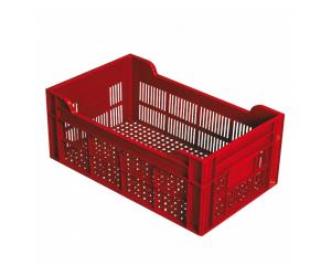 Caisse ajourée 500 x 300 x 200 mm 20 L - brique