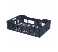 Caisse ajourée 600 x 400 x 135 mm 25 L - gris