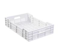 Caisse ajourée 600 x 400 x 135 mm 25 Litres - Blanc