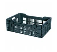 Caisse ajourée 600 x 400 x 200 mm 40 L - gris