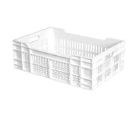 Caisse ajourée 600 x 400 x 200 mm 40 Litres - Blanc