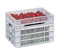 Caisse ajourée 600 x 400 x 135 mm 25 Litres - Blanc