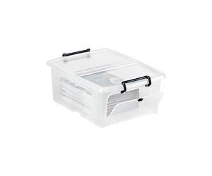 Caisse avec couvercle papillon et ouverture façade 20 l