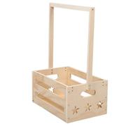 Caisse de Rangement Bébé en Bois Style Vintage pour Nursery | Bois, Grain Classique Beige, Capacité Spacieuse, Usage pour Accessoires de Bain et Essentiels