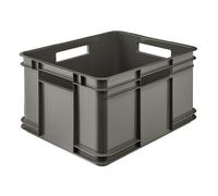 keeeper Caisse de rangement Euro-Box XL Bruno Eco – Empilable 28 L Gris