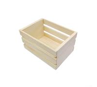 Caisse de rangement en pin naturel pour mini panier en bois pour enfants, projets artistiques, décoration d'intérieur miniature, 12,5 x 8,8 x 7 cm