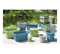 keeeper Caisse de rangement Euro-Box M plastique 16 l Bleu Outremer