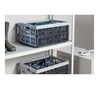 Caisse pliante 32 litres noire ida - Noir