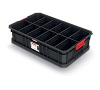 Caisse de transport modulable en plastique avec cloisons 520 x 327 x 125 mm