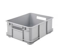 keeeper Caisse empilable en plastique 20 litres Gris clair