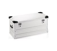 Caisse en aluminium L782xl385xH380mm 91 l avec fermeture à clapet et coins de gerbage
