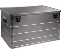 Caisse en aluminium L790xl560xH475mm 184 l avec fermeture à clapet et serrure à cylindre