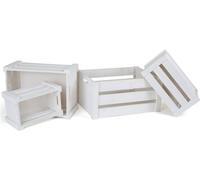 Caisse en bois blanche