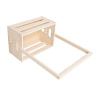 Caisse en Bois pour Fête de Bébé, Rangement -né 34, 4x23x17 | Beige, Grain Vintage Rustique, Grosse Capacité, Léger et Facile à Nettoyer