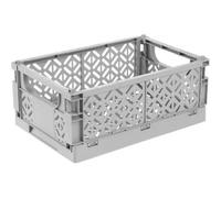 Caisse en plastique Pliable 3,4 litres - Gris