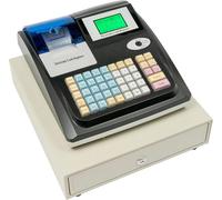 Caisse enregistreuse électronique - POS Avec double écran - 48 touches - Écran LED - 36 groupes de marchandises - Autonome - Châssis métallique - Multicolore