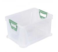 Caisse Plastique Empilable Translucide 20 litres - Naturel