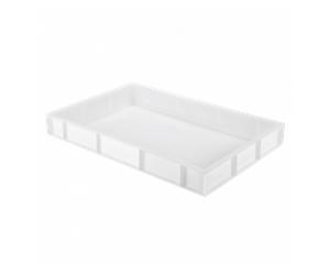 Caisse pleine 600 x 400 x 76 mm 14 L - blanc