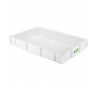 Caisse pleine biosourcée 600 x 400 x 90 mm 15 L - blanc
