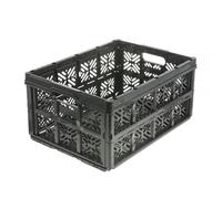 Caisse pliante 32 litres noire ida - Noir