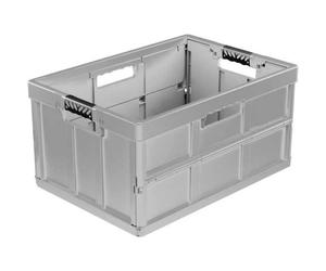 Caisse Pliante Pleine Solide 45 litres - Argent