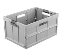 Caisse Pliante Pleine Solide 45 litres - Gris