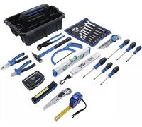 Caisse Porte-Outils 66 pcs - Assortiment Complet - Pratique et Résistante, Pro - D-Work
