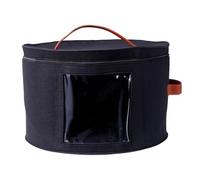Caisses à chapeaux de voyage rondes - Boîtes à chapeaux avec couvercles - Boîtes de rangement avec couvercle - 46 x 45 cm - Organisateur de chapeau décoratif pour femmes et hommes - Caisses à chapeaux