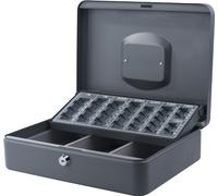 caissette à monnaie pavo avec insert de comptage gris foncé 1 poignée de transport