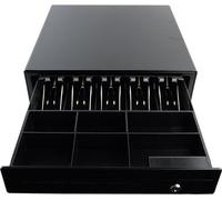 Caissette à monnaie, spacieuse, pour caisse, 4 compartiments, pour argent liquide, serrure à clé HDWR HD-KS41