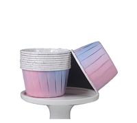 Caissette Muffins Papier Gobelets en papier à muffins roulés, 100 pièces, revêtement résistant aux hautes températures, for gâteaux, collations, cupcakes, fête de mariage, accessoires cuisine(Color18)