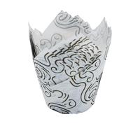 Caissette Muffins Papier Gobelets en papier for Cupcakes tulipes, 150 pièces, doublure de résistante à l'huile, boîte muffins cuisson, outils décoration gâteaux, étuis(Color04)