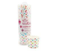 Scrapcooking 5093 Boîte de 25 Caissettes de Cuisson - Étoiles, Papier apte au Contact Alimentaire, Multicolore, 18 x 6,2 x 6,2 cm