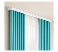 Caisson à Rideaux Tout-en-Un avec Rail Double, Cache Rail Compact, 70-700cm | Micro Boîte à Rideaux Légère Sans Assemblage Tringle Double Prête à Poser Pour Salon, Plafond et Mur(500cm(4*125cm))