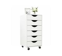 Caisson à roulettes, armoire à dossiers, table imprimante, 6 tiroirs