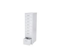 Caisson à roulettes Boston T85 109x28x44 cm 8 tiroirs blanc