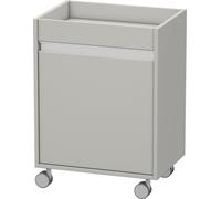 Caisson à roulettes Duravit Ketho, 500x670x360 mm, 1 porte, charnières à droite, KT2530R0707, Couleur: Décor gris béton mat